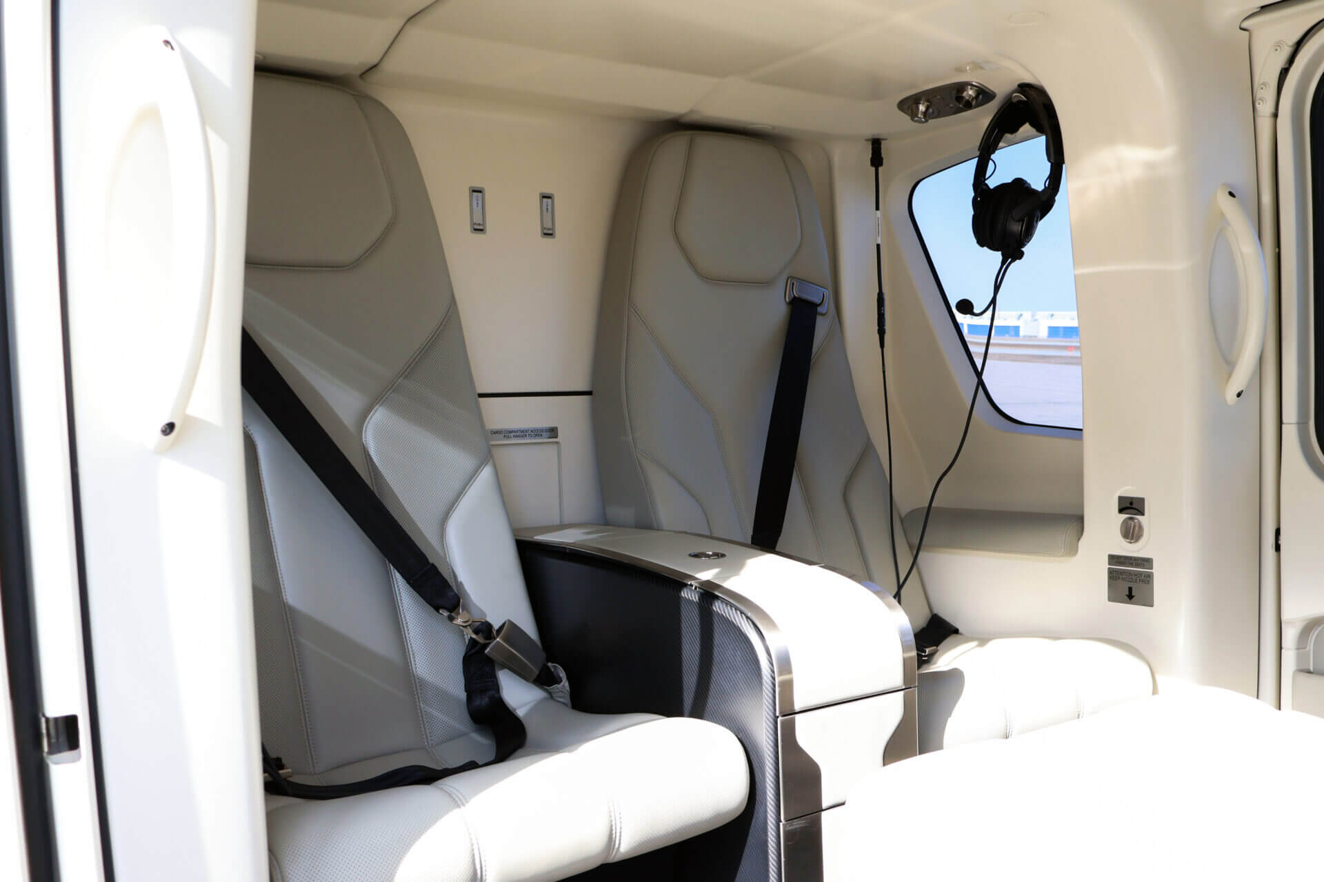 Helicopter ibiza VIP Cabin Interior